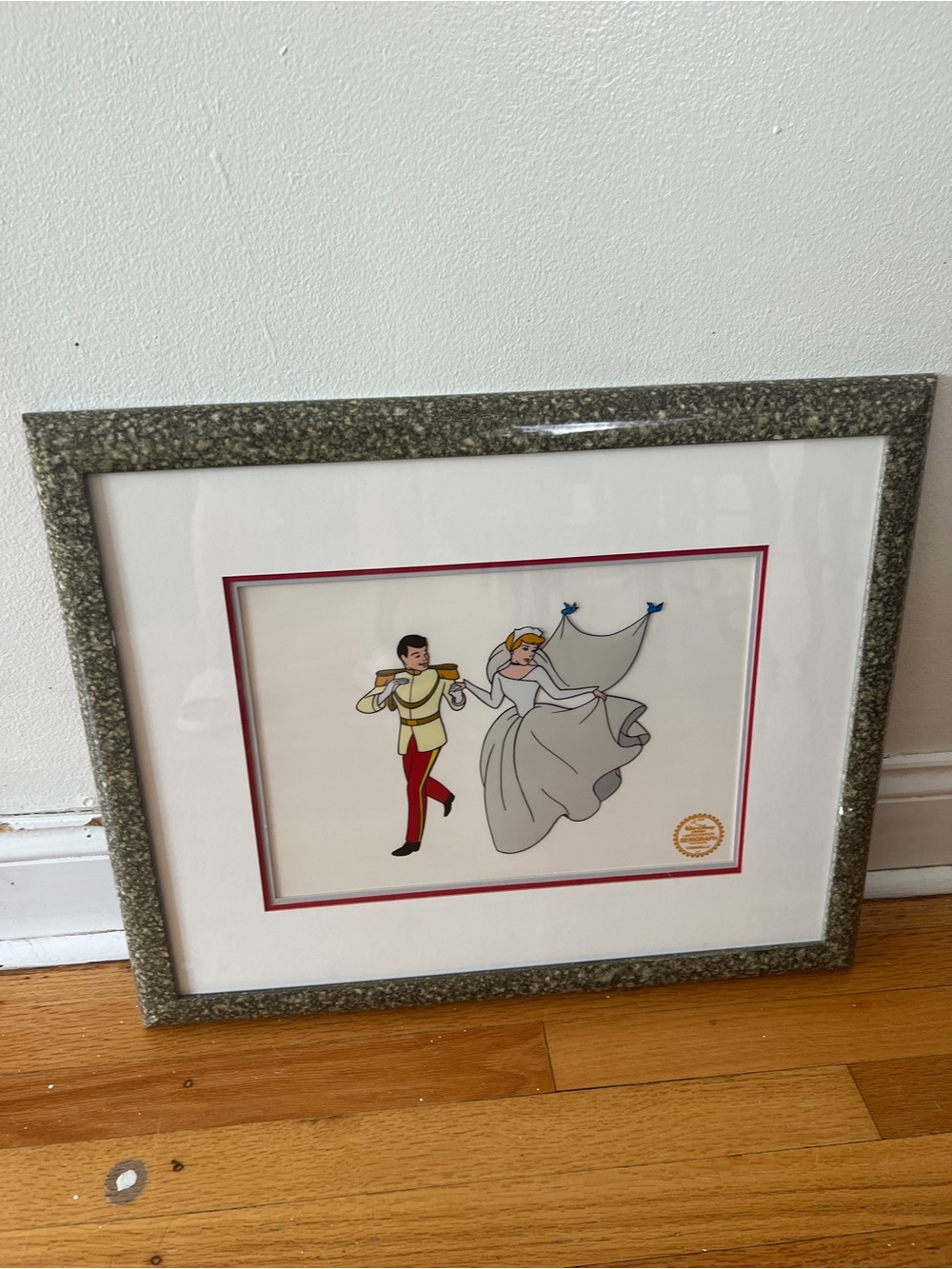 Disney Limited Edition Framed Serigraph With C.O.A - WeddingScene . 1950